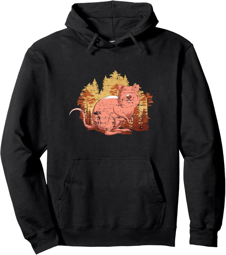 Natur Australien Tier Outback Tier Niedliches Quokka Pullover Hoodie