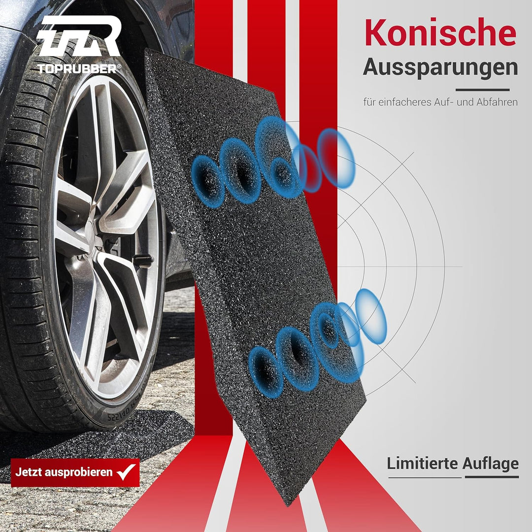 TopRubber® 2X Reifenschuh 300er Set in schwarz Reifenschoner aus Gummigranulat
