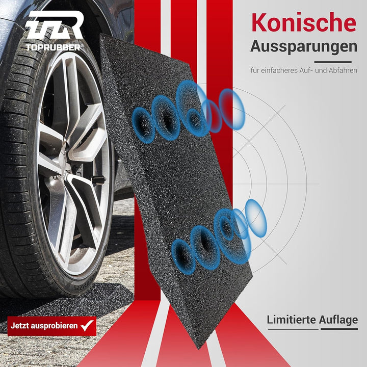 TopRubber® 2X Reifenschuh 300er Set in schwarz Reifenschoner aus Gummigranulat