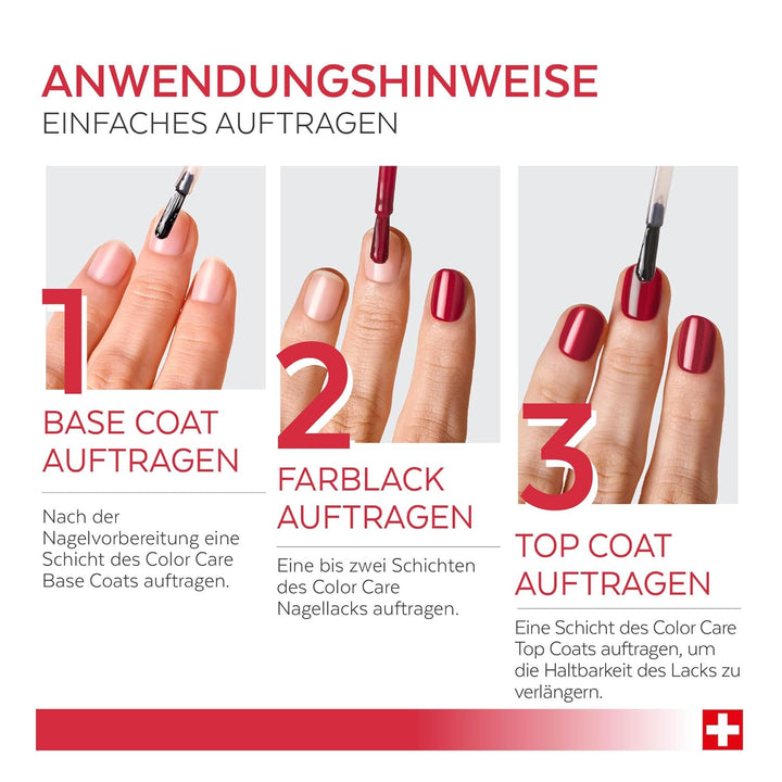 PODERM - TEEBAUM-NAGELLACK COLOR CARE Allurarot - verbessert das Aussehen für die gelbe oder brüchig