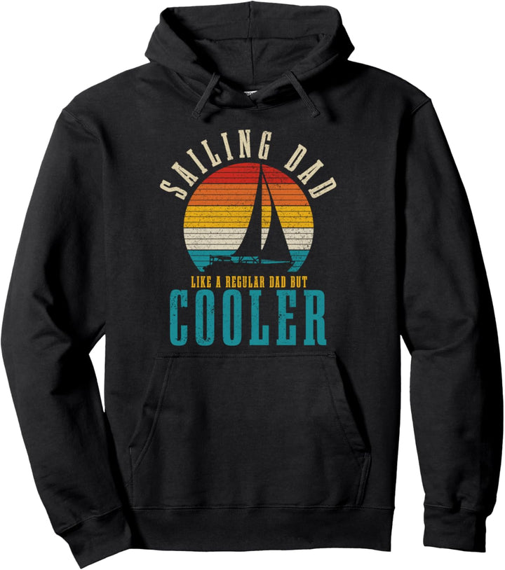 Segeln Sailing Dad Lustig Vintage Boot Segler Pullover Hoodie