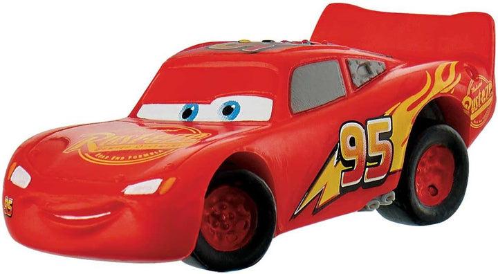 Bullyland 12798 - Spielfigur, Disney Pixar Cars 3, Lightning McQueen, ca. 3 cm, ideal als Torten-Fig