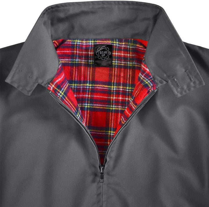 Original GearUp® Harrington Jacke English Style in 12 verschiedenen Designs wählbar 3XL Anthrazit, 3