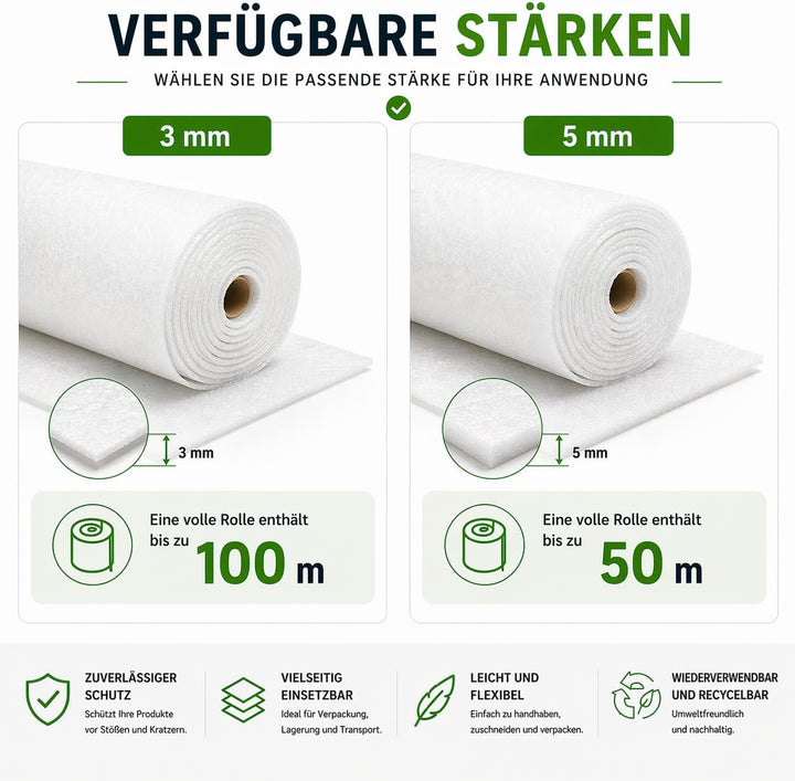 3mm PE Dämmungunterlage Schaumfolie für Laminat (50m²), 50m²