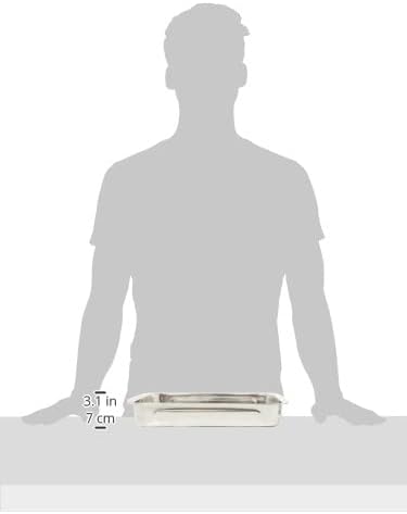 Ibili Bräter mit Griffen 35x19x5,5 cm aus Edelstahl, silber, 26 cm 35 x 19 x 5.5 cm, 35 x 19 x 5.5 c