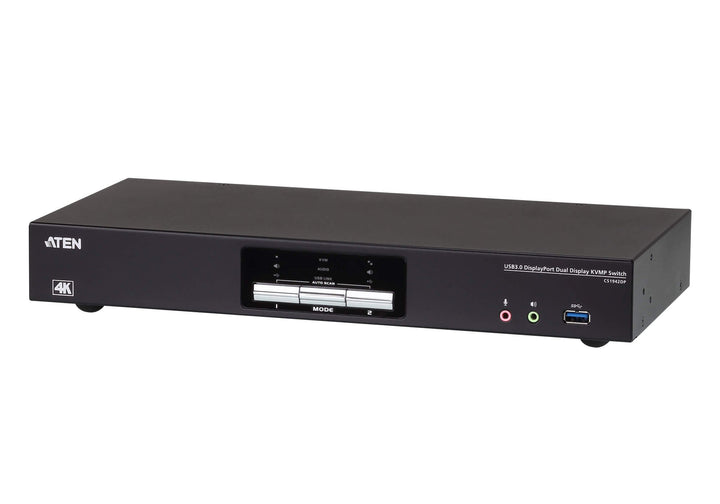 ATEN 2-Port USB 3.0 4K displayPort, Schwarz