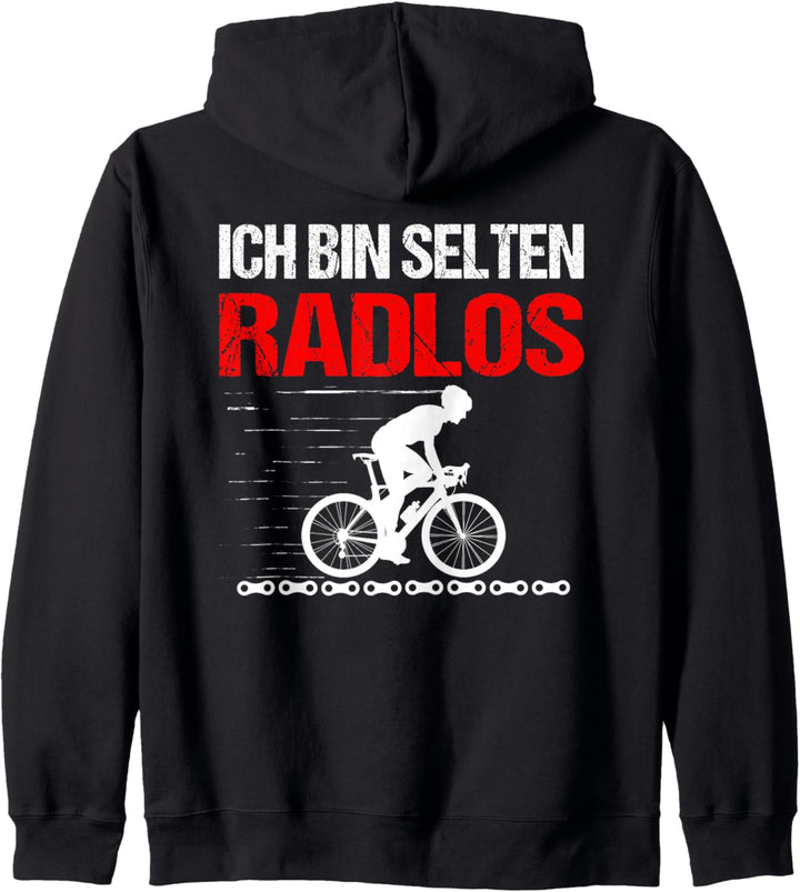 Fahrradfahrer MTB Radfahrer Sprüche Fun Selten Radlos Kapuzenjacke