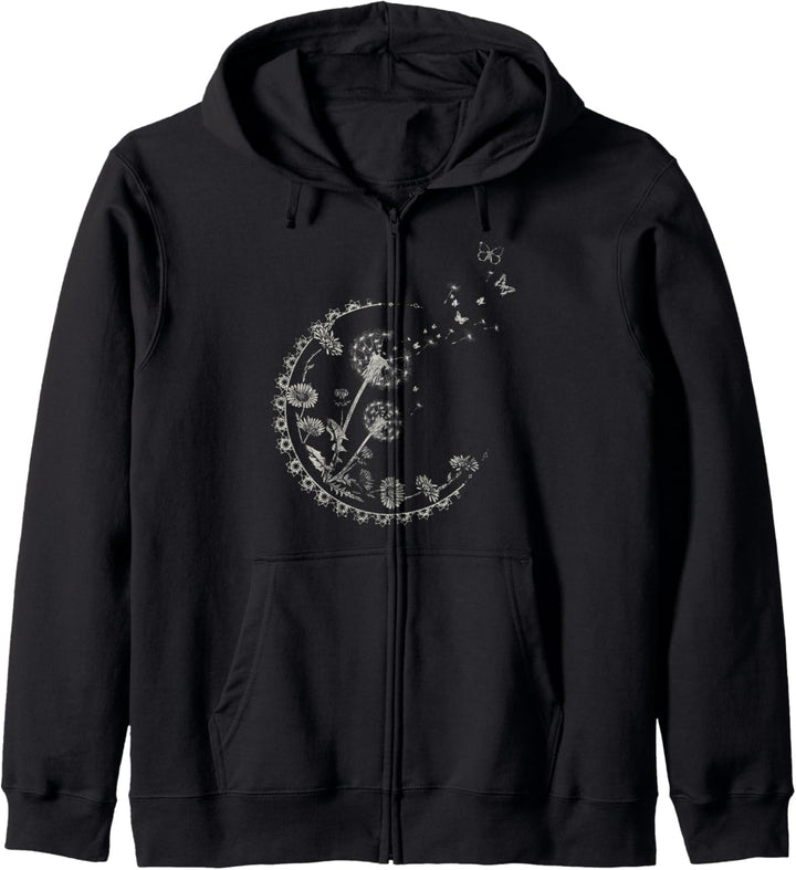 Trendy Dandelion Moon Rays Kapuzenjacke