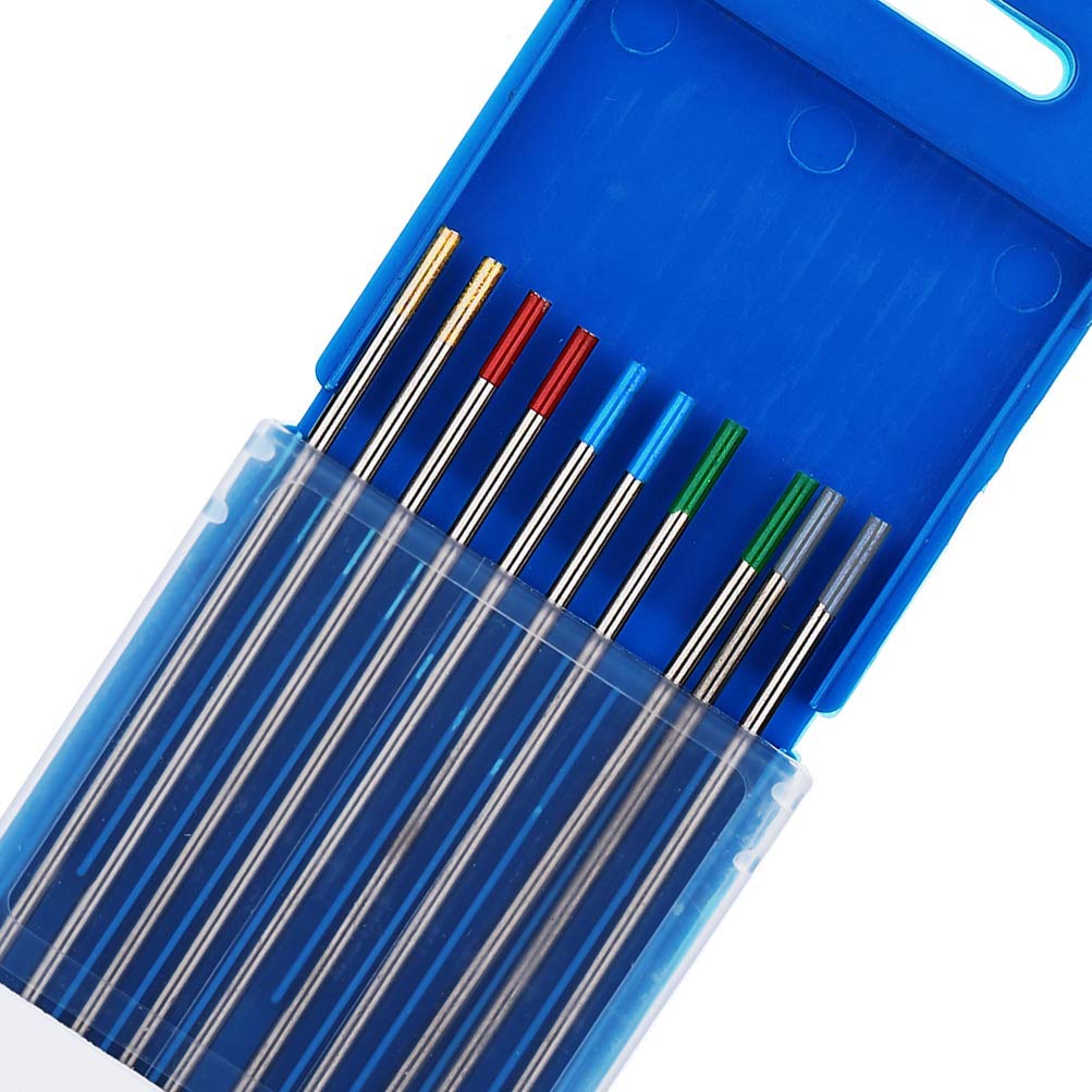 TEN-HIGH WIG Wolfram Elektrode Mischverpackung 2,0 x 175 mm Wolframnadeln für WIG Schweissen, ingesa