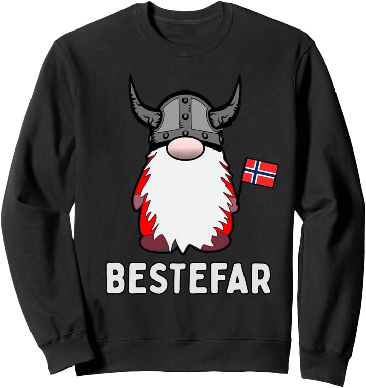 Bestefar Grossvater Nordischer Gnom Wikinger Nisse Sweatshirt