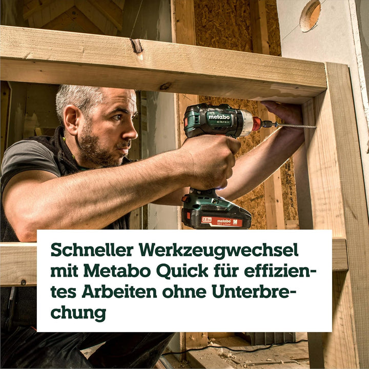 metabo Akku-Bohrschrauber BS 18 LT BL Q – 602334840 – 18 V – Bohrschrauber mit Schnellwechsel-System