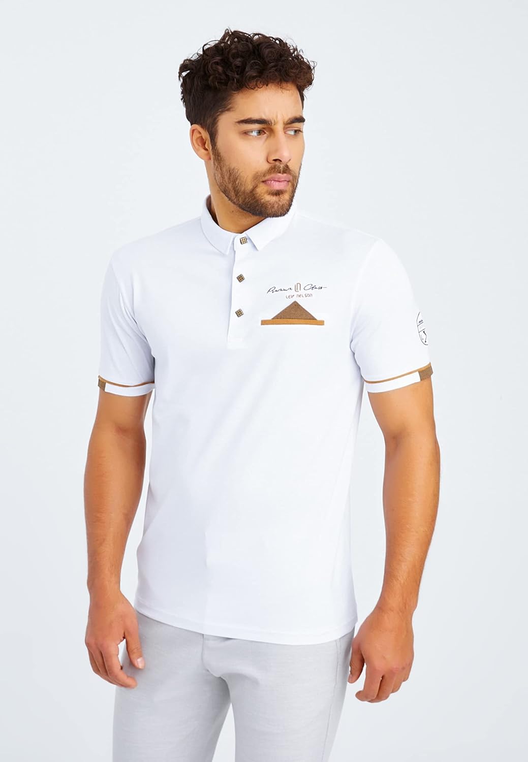 Leif Nelson Poloshirts Herren Sommer T-Shirt Polo Kragen Baumwolle-Anteil Basic Anthrazites Männer S
