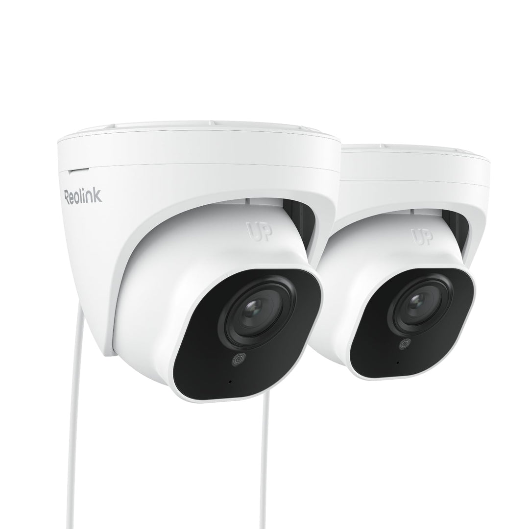 Reolink 2 Stück 5MP PoE IP Kamera Outdoor mit Personen-/Autoerkennung, Überwachungskamera Aussen mit