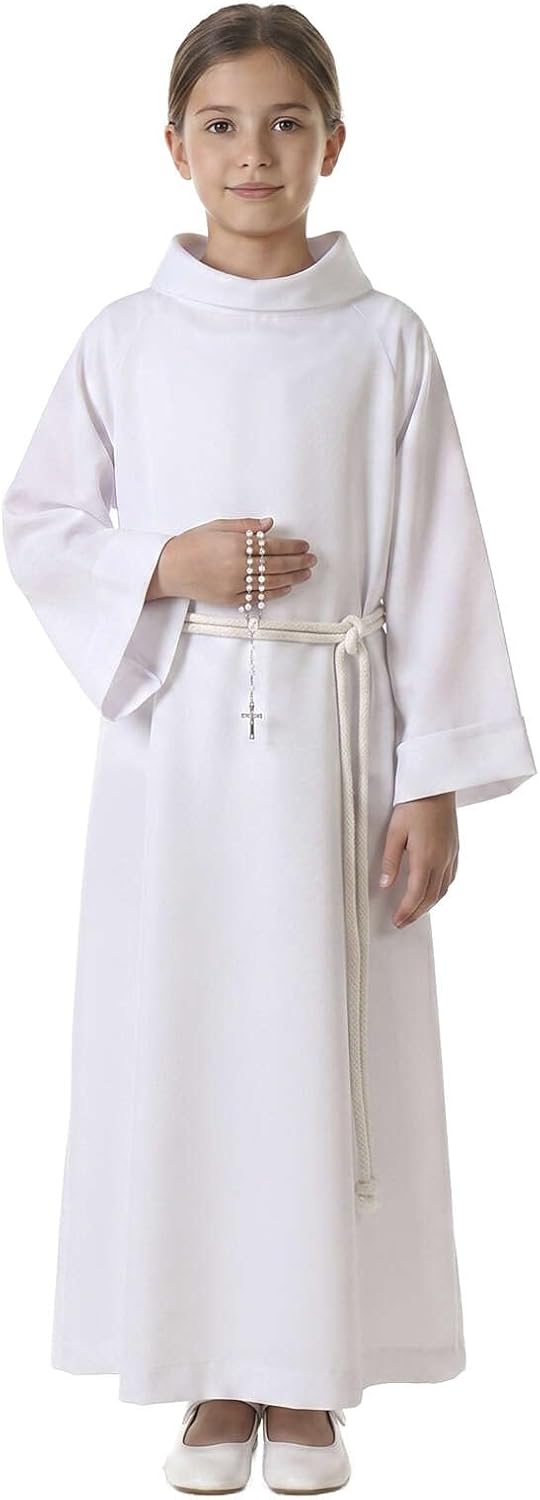Holyart Erstkommunionalbe Weiss, 125 cm (49 inc.), 125 cm (49 inc.)