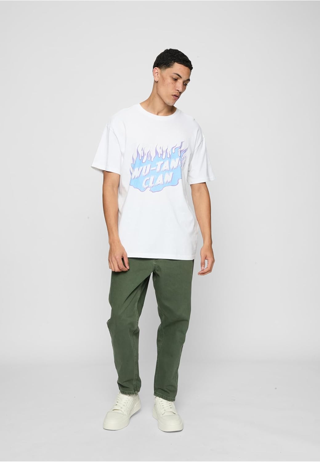 Mister Tee Herren Wu-Tang Clan Wu Cloud Oversize Tee XL Weiss, XL Weiss
