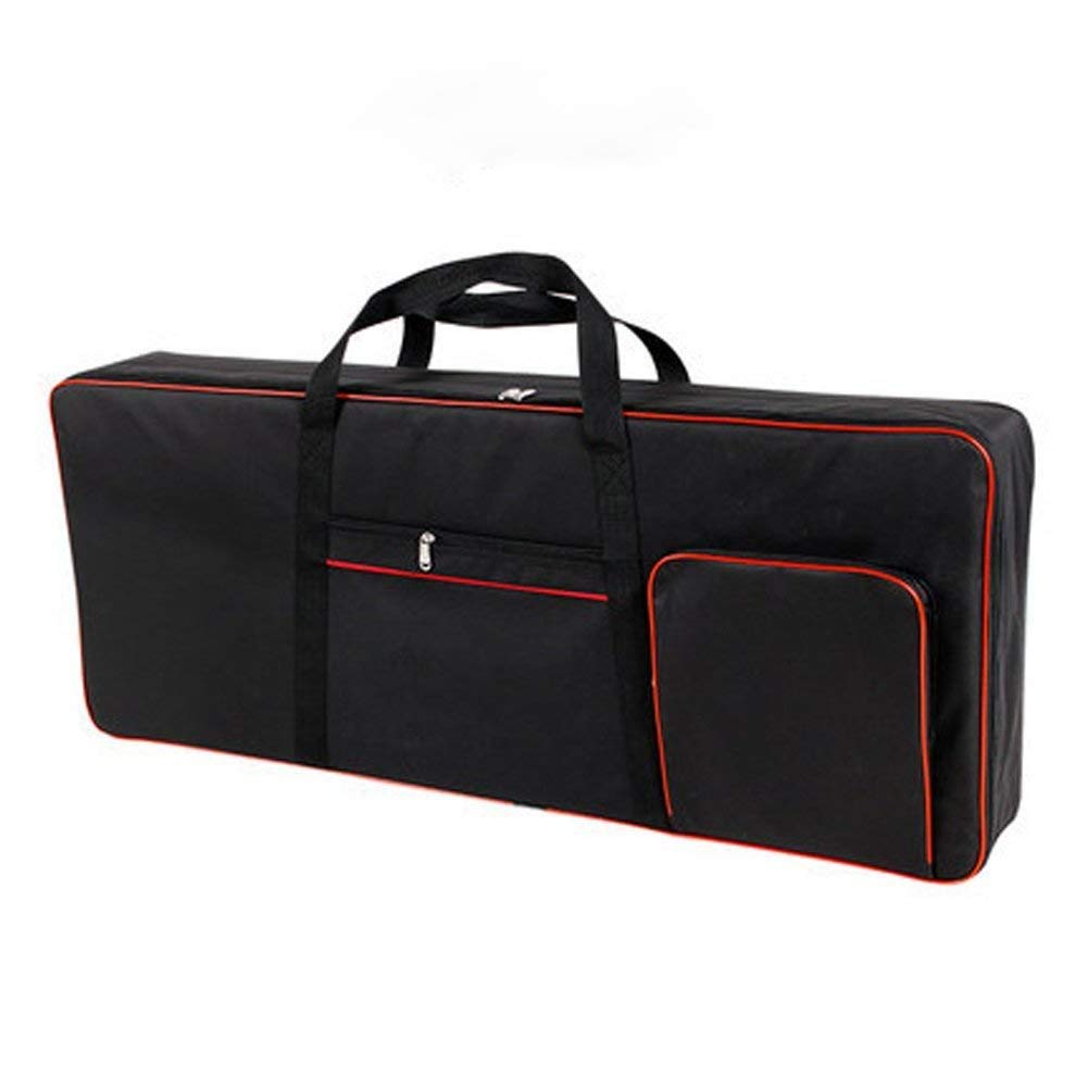 QEES Keyboard-Tasche für 61 Noten, für E-Klaviere, 600D Oxford-Stoff mit 10 mm Startseite, Gigbag (s