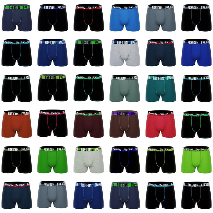 FREEGUN Herren Boxer FG/1/BCX5/MULTILOT Boxershorts L Gris, L Gris