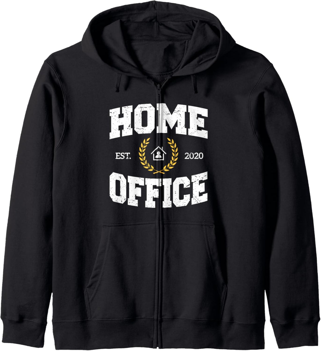 Home Office Est 2020 Heimarbeit Zuhause Arbeiten Homeoffice Kapuzenjacke