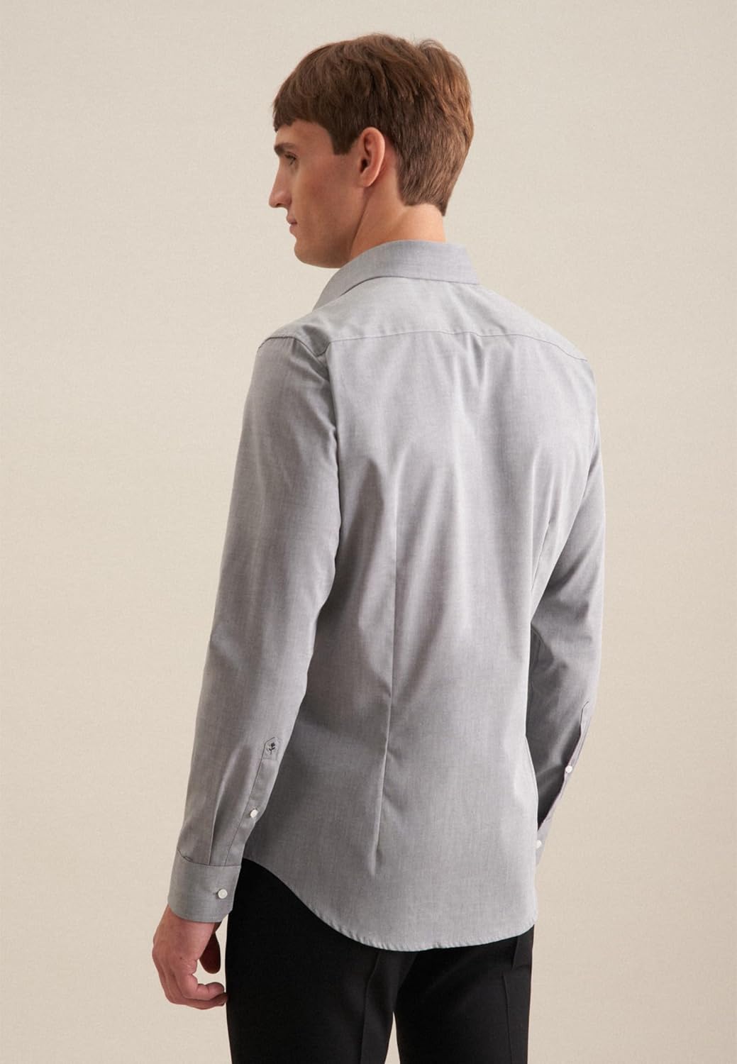 Seidensticker Herren Seidensticker Herren Business Hemd Slim Fit24 Businesshemd, Grau (Dunkelgrau 37