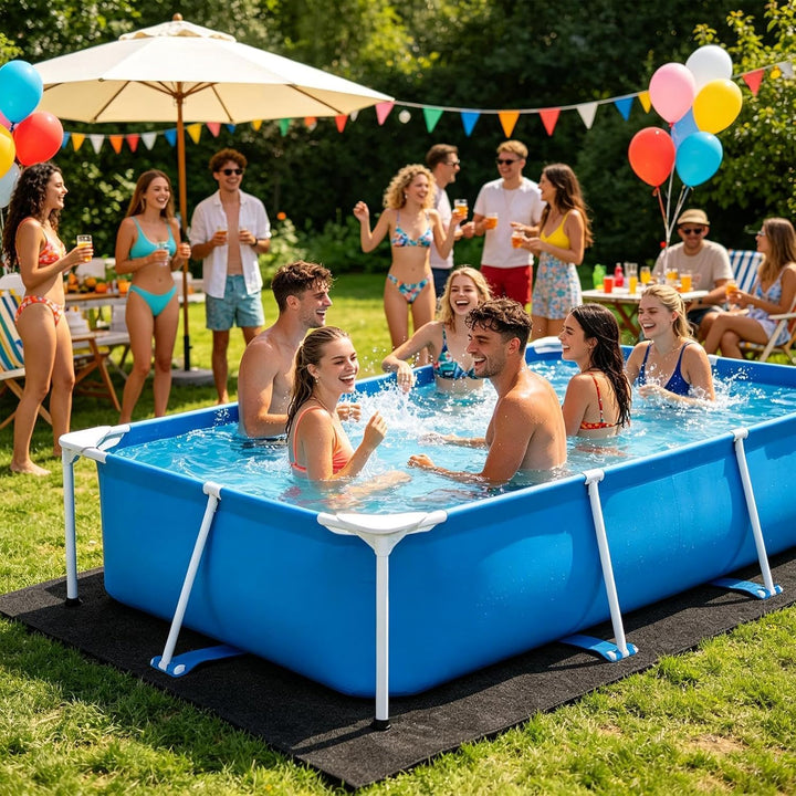 Pool Ground Cloth Mat, Ground Pool Liner Pad, Thickened Square Heavy Duty Puncture Protection, Pools