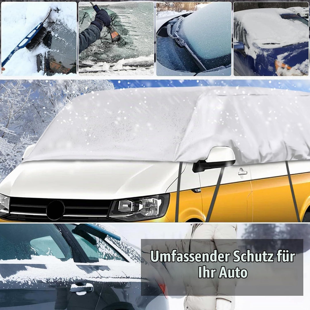 Autoabdeckung Wasserdicht Ersatz für VW T5 T6 SWB, Sonnenfest Hälfte Autoabdeckung, Halbgarage UV Be