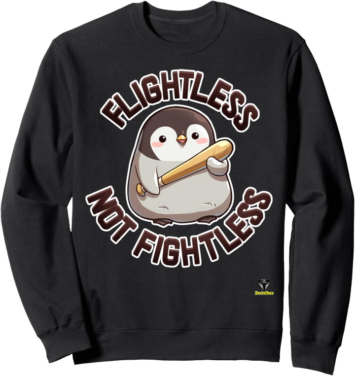 Flightless not Fightless - ein bedrohlicher Pinguin Sweatshirt