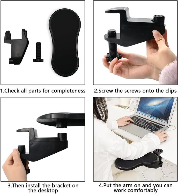 Ergonomische Armlehne Stütze Handgelenkauflage,Einstellbare Computer Schreibtisch Extender,Handballe