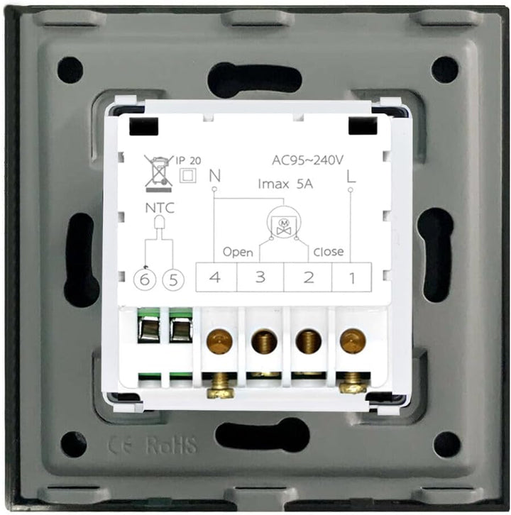 Luxus-Time WiFi Raumthermostat Heizungsthermostat Rahmen EXT. Sensor Thermostat Fussbodenheizung pro