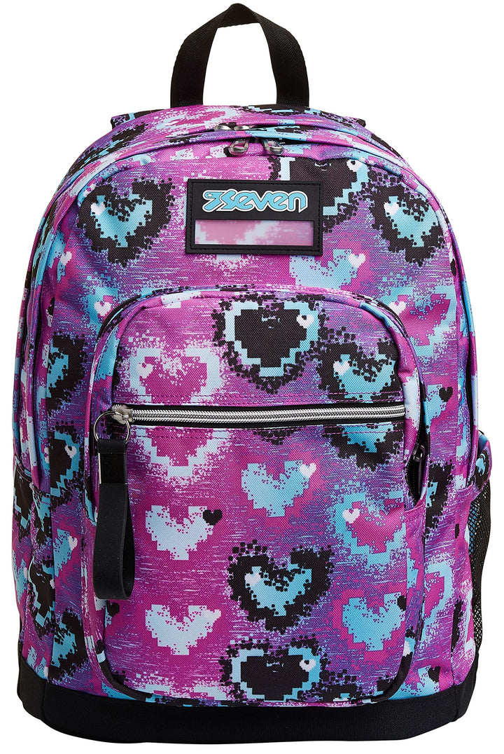 SEVEN RUCKSACK NEW FIT GLOSSY GIRL Backpack für Schule, Uni & Freizeit, Geräumige Schultasche für Te