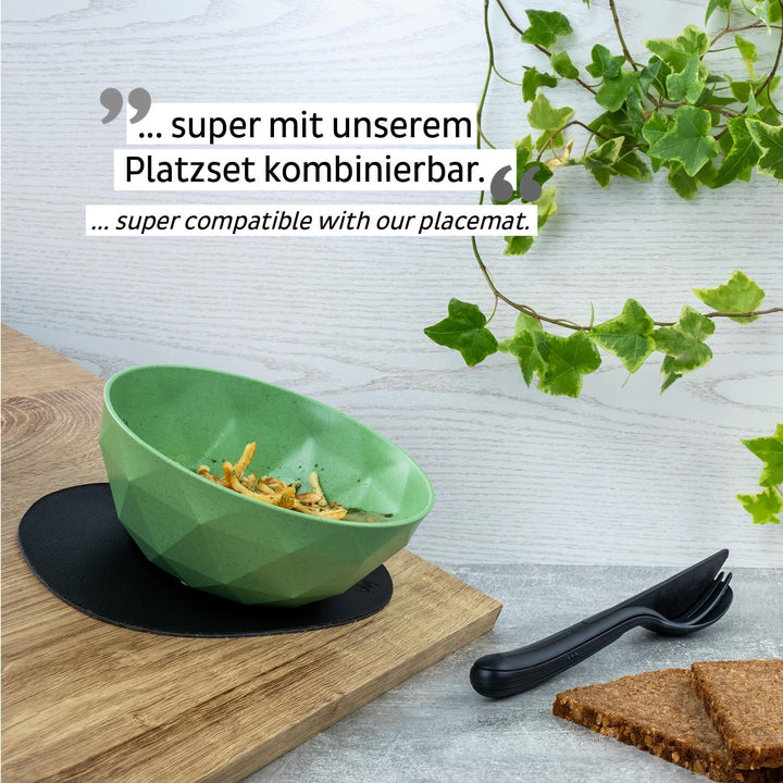 silwy® Super-Magnet-Bowl GREEN (2er-Set) HIGH-TECH-Kunststoff - perfekt für Camping, Caravaning und
