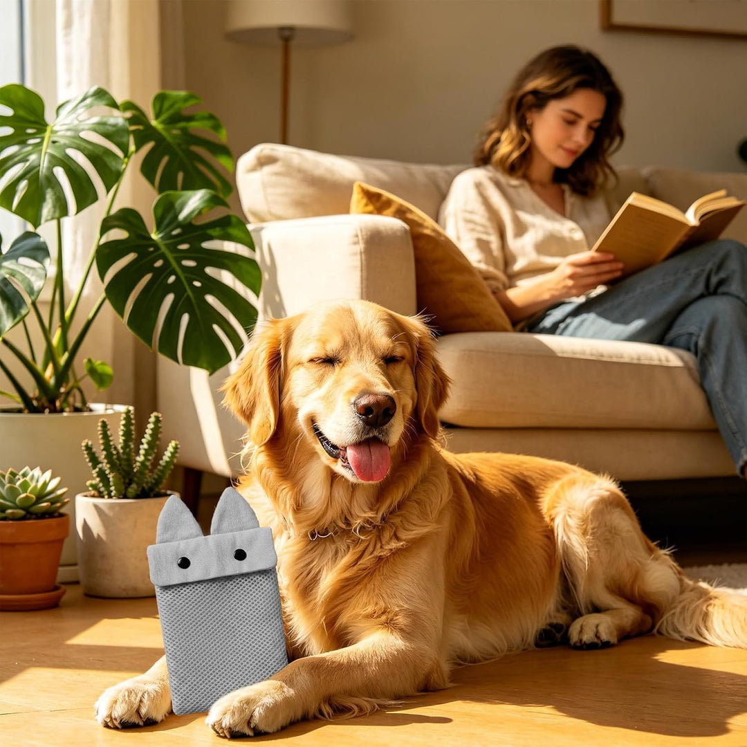 Generisch Eisbeutel-Hülle für Hunde,Luftpolster-Isoliertasche,Winter Handwärmer Tasche für Hunde - F