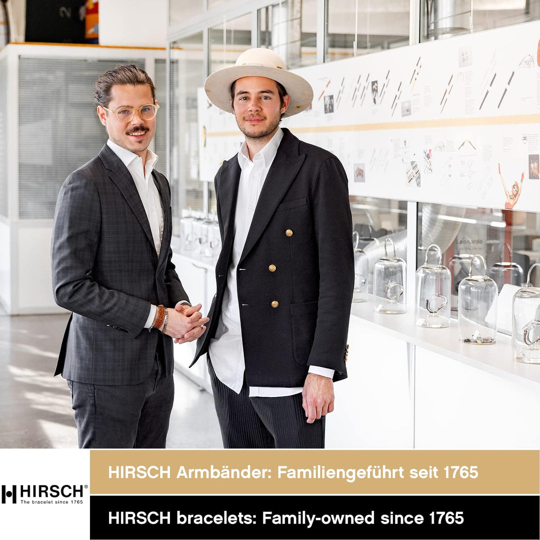HIRSCH Uhren-Armband Duke - Uhr-Band aus italienischem Kalbs-Leder mit Alligator-Prägung 12 mm Grau,