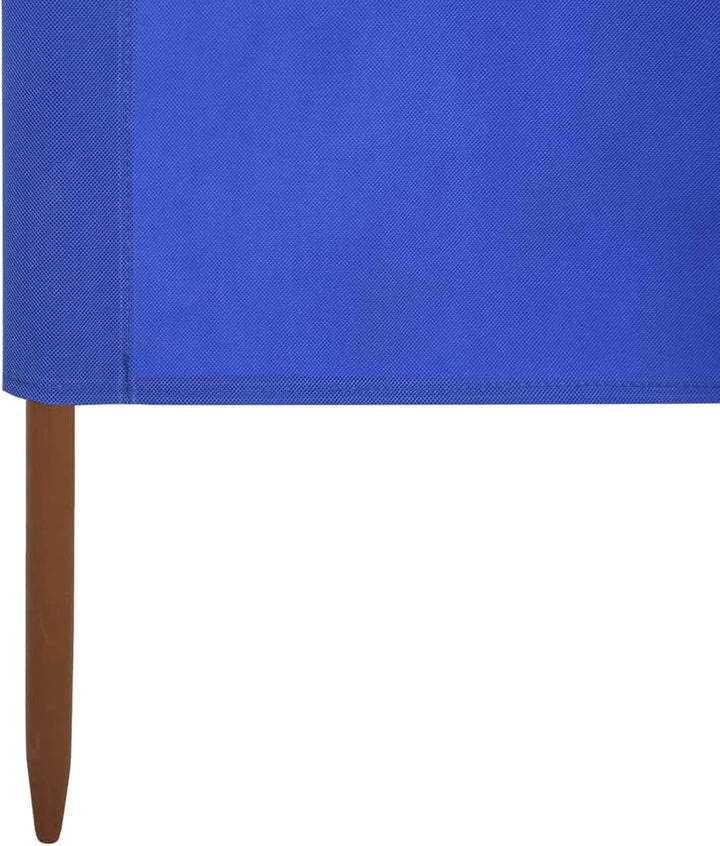 Homgoday 6 Paneele Windschutz Stoff 800x120cm Azurblau Camping Windschutz Blocker Windblocker Garten