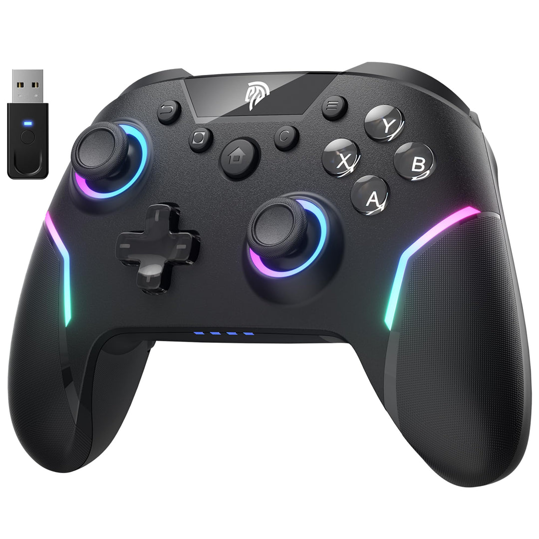 EasySMX X20 Wireless Controller PC mit RGB, Bluetooth Controller mit 2 in 1 Trigger &amp; abnehmbare Hal
