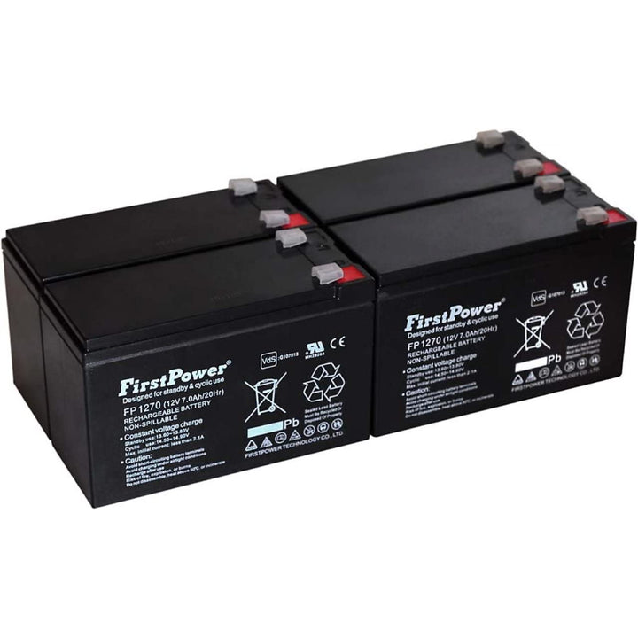 FirstPower Blei-Gel-Akku für USV APC RBC57 7Ah 12V, 12V, Lead-Acid