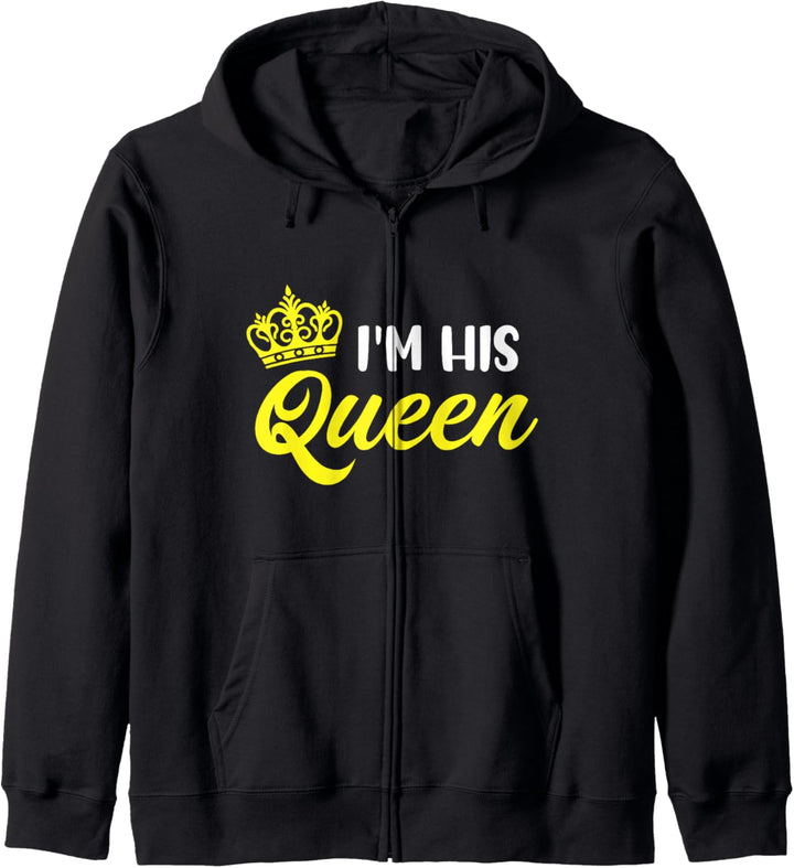 I'm His Queen King Queen And Princess Matching Couple Kapuzenjacke