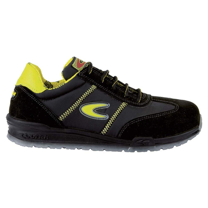 Cofra 78400-000.W41 OWENS S1 P SRC Sicherheitsschuhe, Schwarz/Gelb, Grösse 41 41 EU, 41 EU