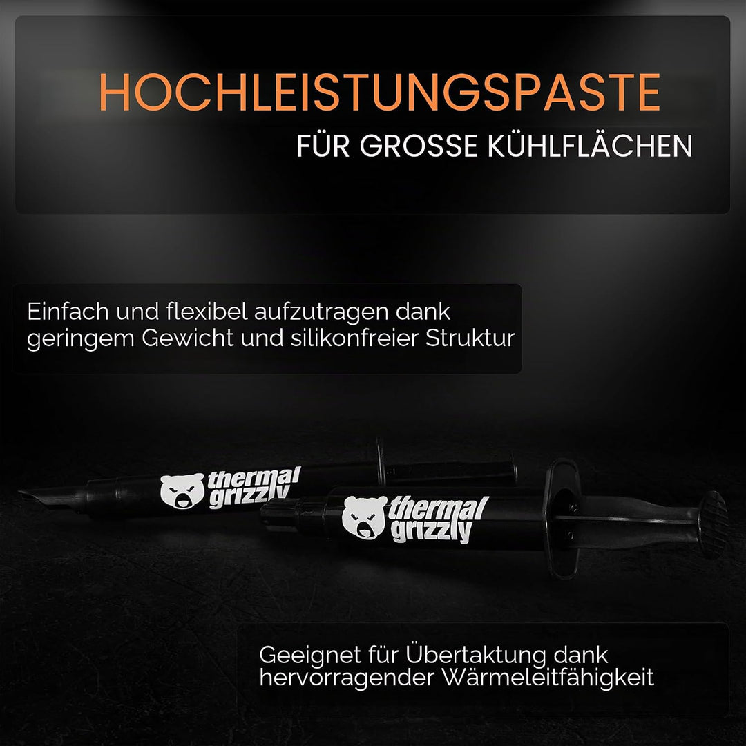 Thermal Grizzly - Hydronaut - 3.9 Gramm/1.5 ml - Leitfähige Hochleistungs-Wärmeleitpaste - Ideal für