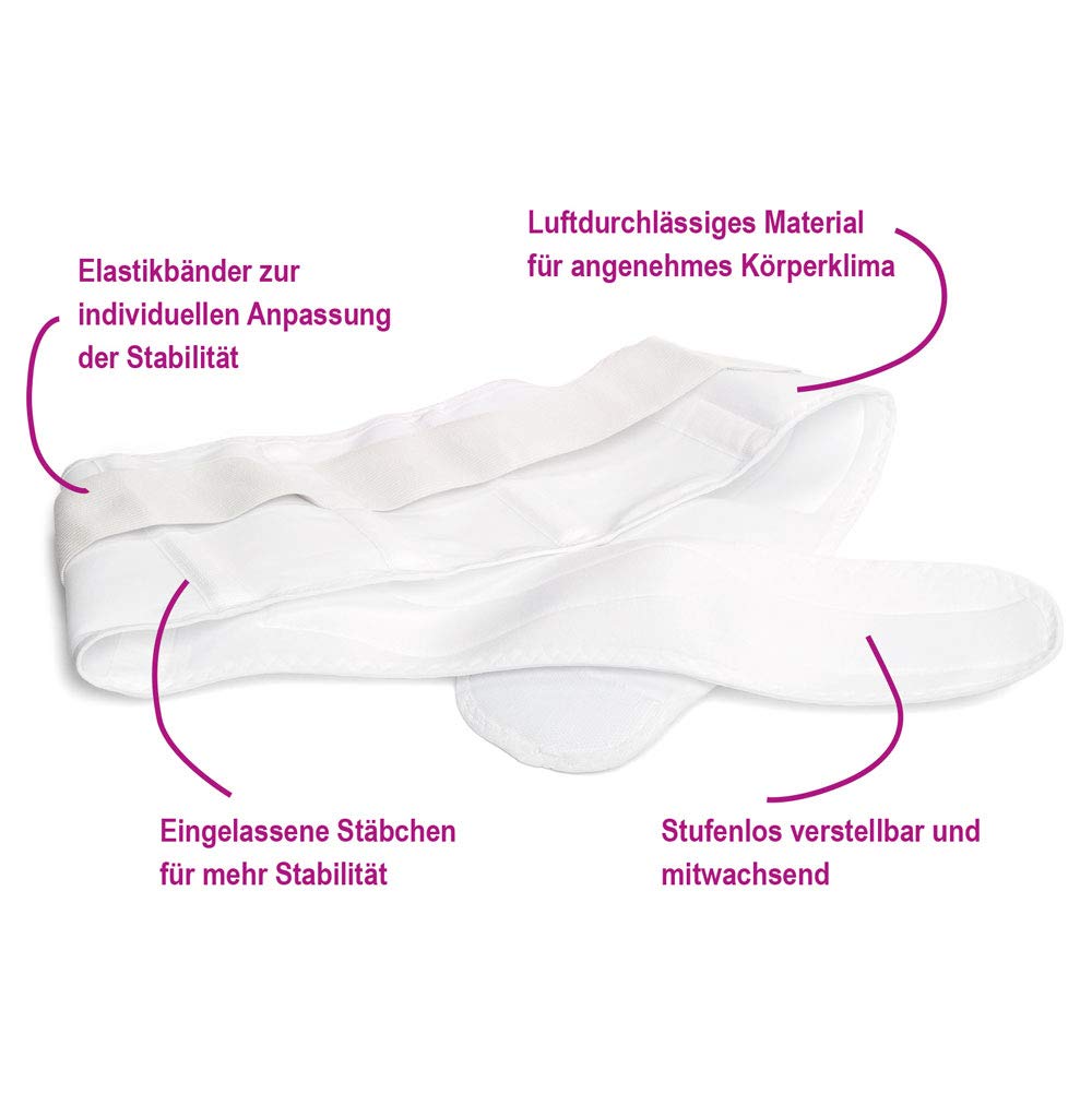 Elanee 752-V1 Stützgürtel, M, weiss, 200 g M M, M M