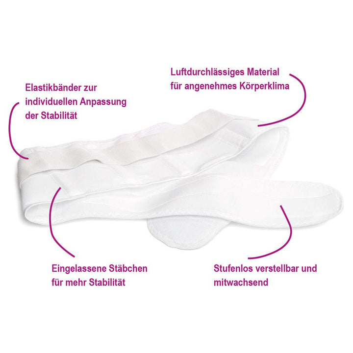 Elanee 752-V1 Stützgürtel, M, weiss, 200 g M M, M M
