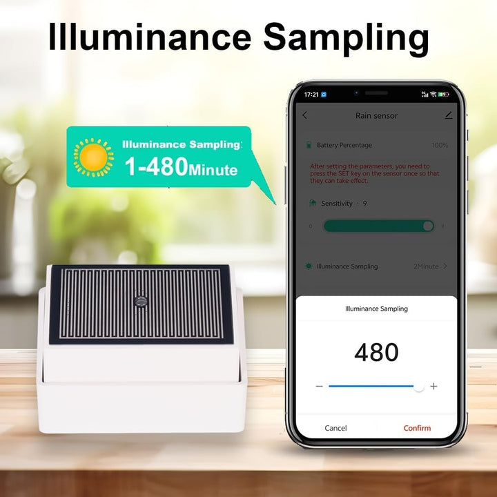 Haozee Tuya Zigbee Regensensor mit Lichtsensor, benötigt TUYA HUB, unterstützt Zigbee2mqtt Home Assi