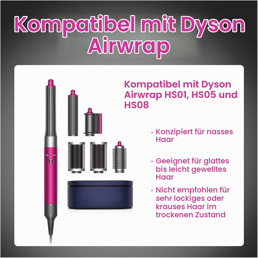 Haarglätter Aufsatz für Dyson Airwrap von MMOBIEL – Kompatibel mit HS01, HS05 &amp; HS08 – Airflow Haarg