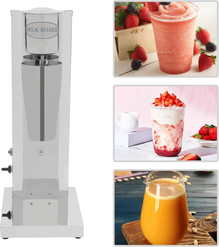 650ML Milchshaker Drink Mixer Getränkemixer Elektrischer Standmixer Edelstahl Shaker für Cocktailmix