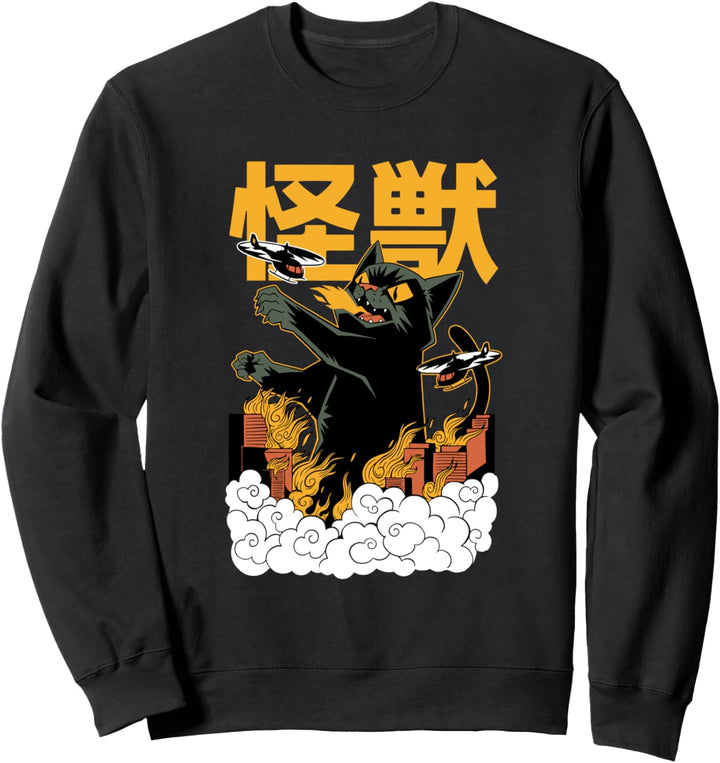 Kaiju Katze Monster Kitty Sweatshirt