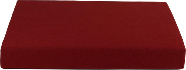 Gerald Wittmann Premium Spannbettlaken 140x200 - 160x200 cm, 100% Baumwolle Jersey, Bordeaux Rot Bor
