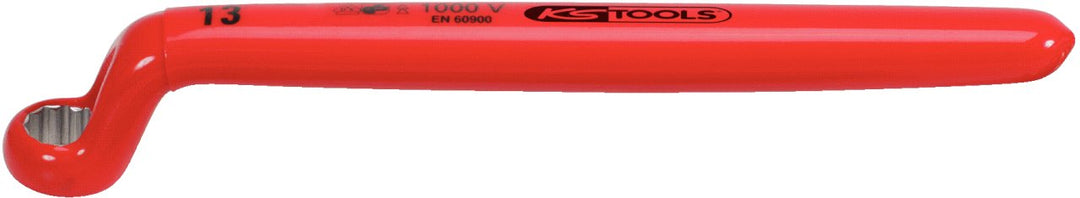 KS Tools 117.1312 Ringschlüssel mit Schutzisolierung, gekröpft, 12mm 12 mm, 12 mm