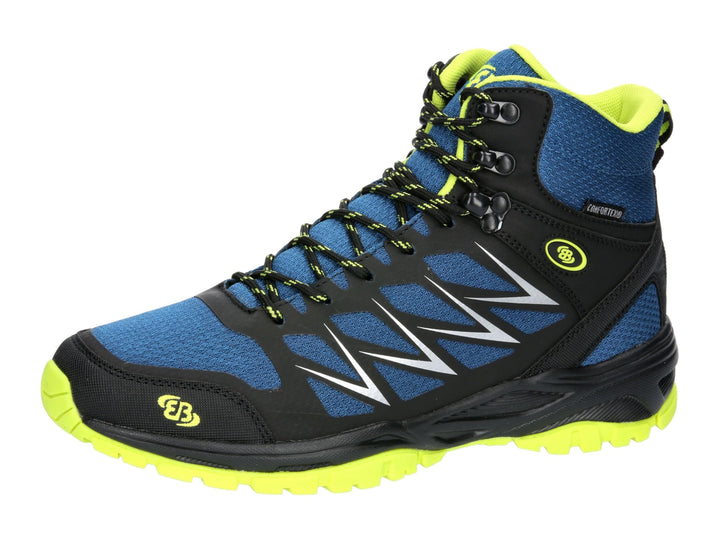 Brütting Herren Norwalk High Traillaufschuh 45 EU Blau Schwarz Lemon, 45 EU Blau Schwarz Lemon