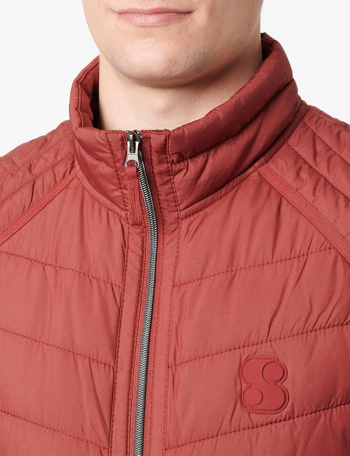 s.Oliver Herren Weste ärmellos, Dark Red