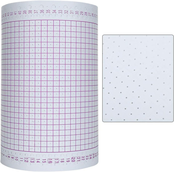 100 Stück/Rolle Strickmaschine Lochkarte Rote Lochkarte 24 Stiche Strickmaschinenteile Zubehör
