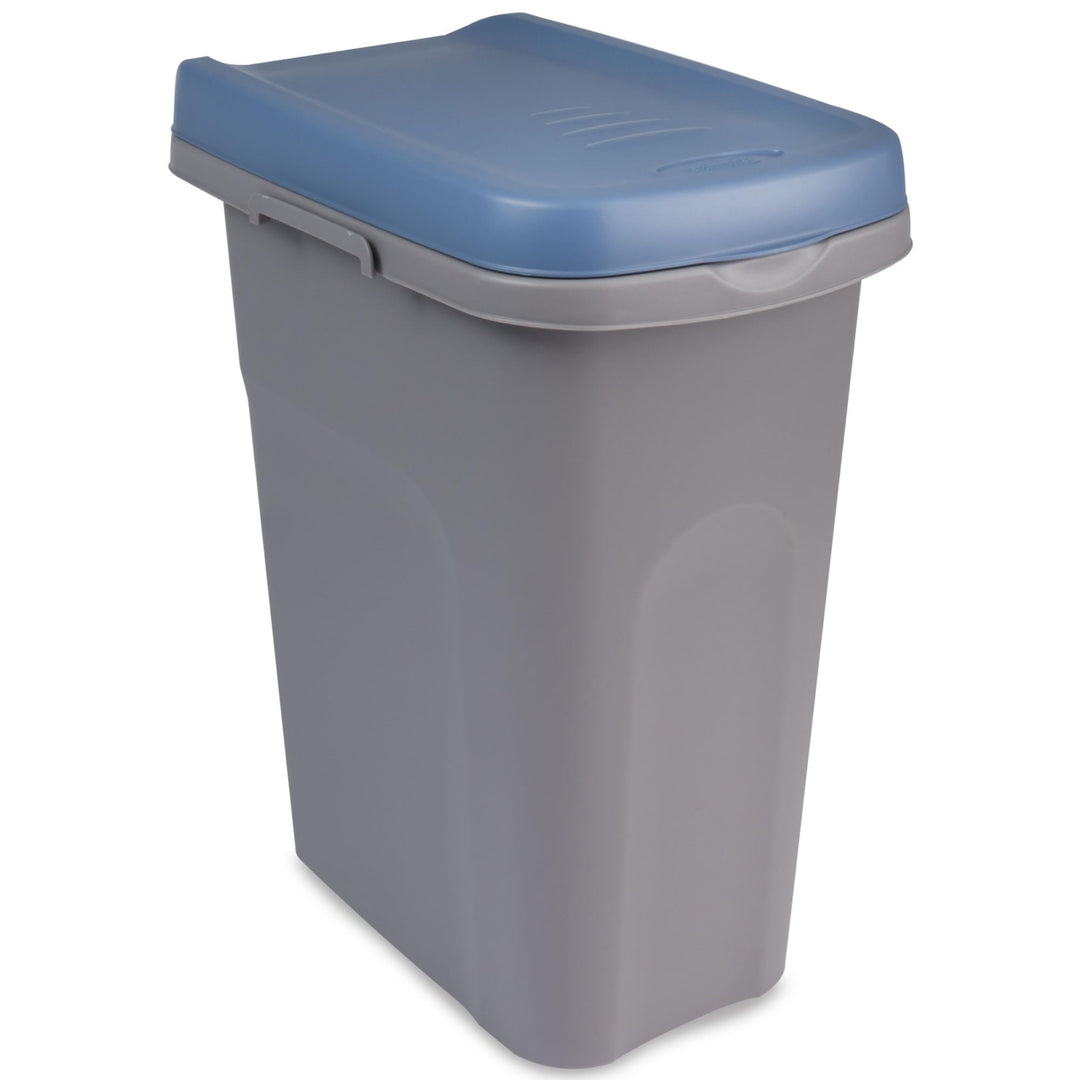 15L Mülleimer blau Deckel Recycling Mülltrennung Abfalleimer Abfallbehälter Müll Küche rechteckig Ab